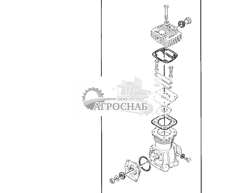 КОМПЛЕКТ ПРОКЛАДОК ВОЗДУШНОГО КОМПРЕССОРА (ПНЕВМАТИЧЕСКИЙ ТОРМОЗ) - ST104480 601.jpg